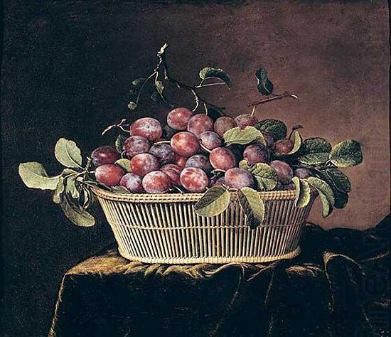 Basket of Plums, unknow artist